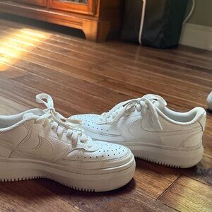 Nike White Platform Sneaker